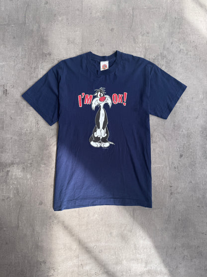 Looney Tunes Single Stitch Sylvester 'I'm Ok' Tee