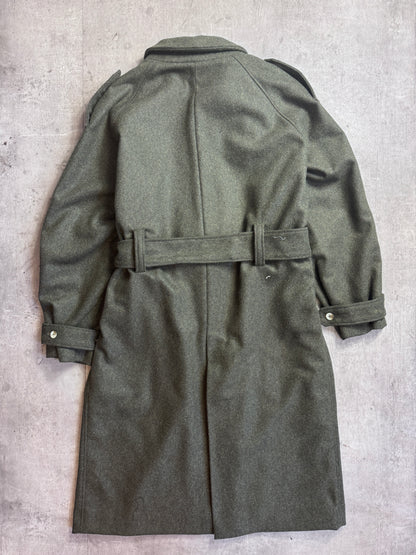 VT Rework: Khaki Wool Belted Military Trenchcoat
