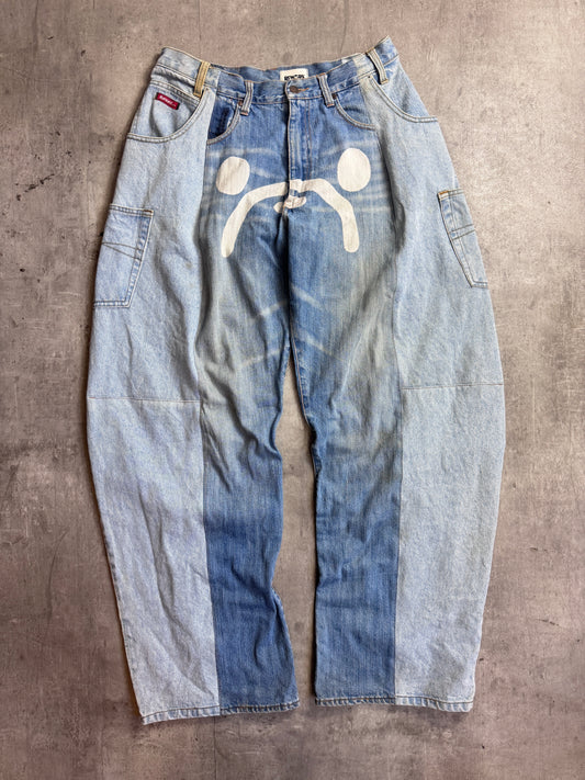 VT Rework: Bape Patchwork Wide Fit Denim Jeans