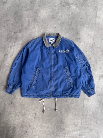 Diesel Jeans Blue Cotton Workwear Jacket
