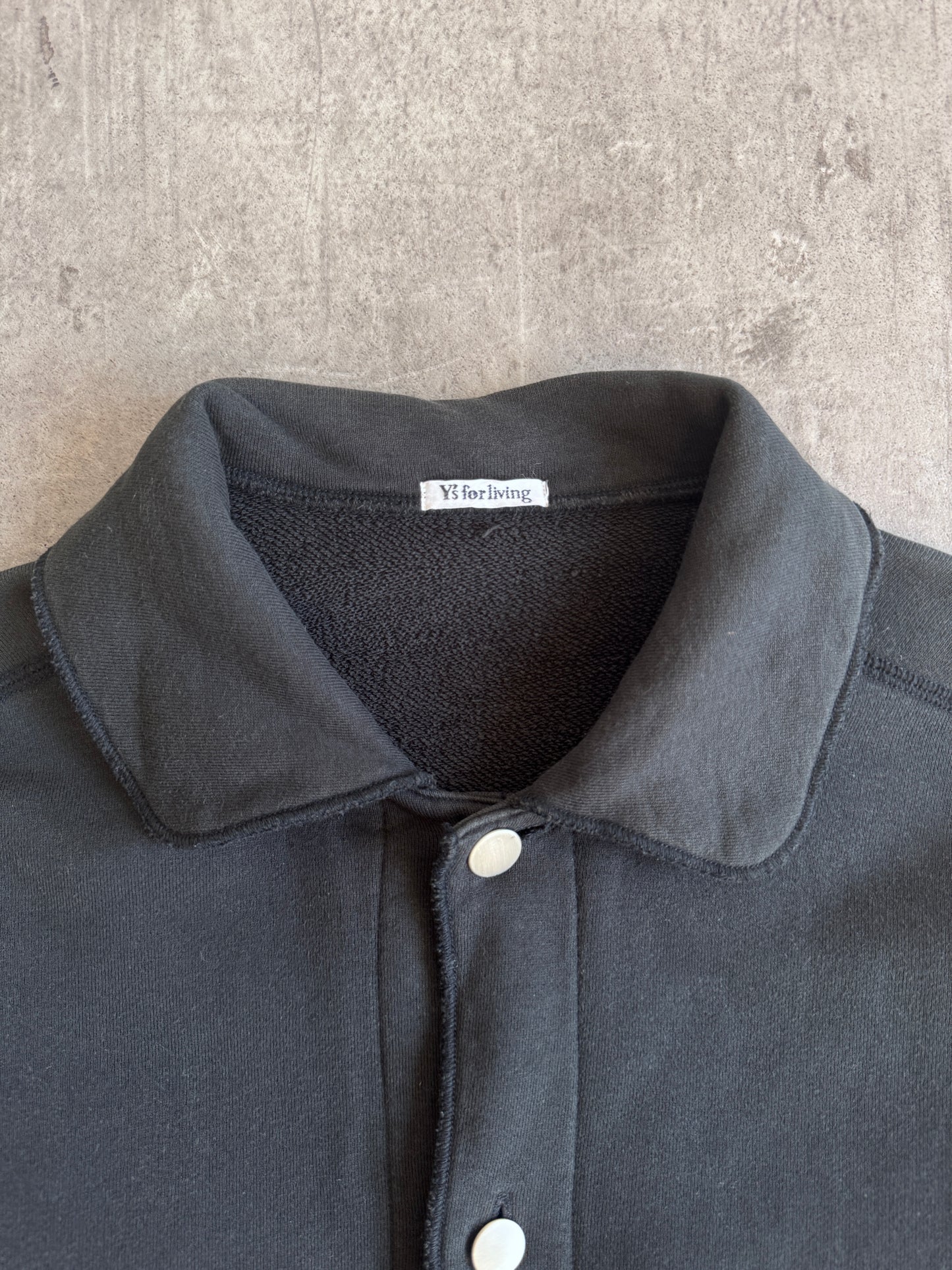 Yohji Yamamoto Button Down Jersey Cotton Beach Jacket