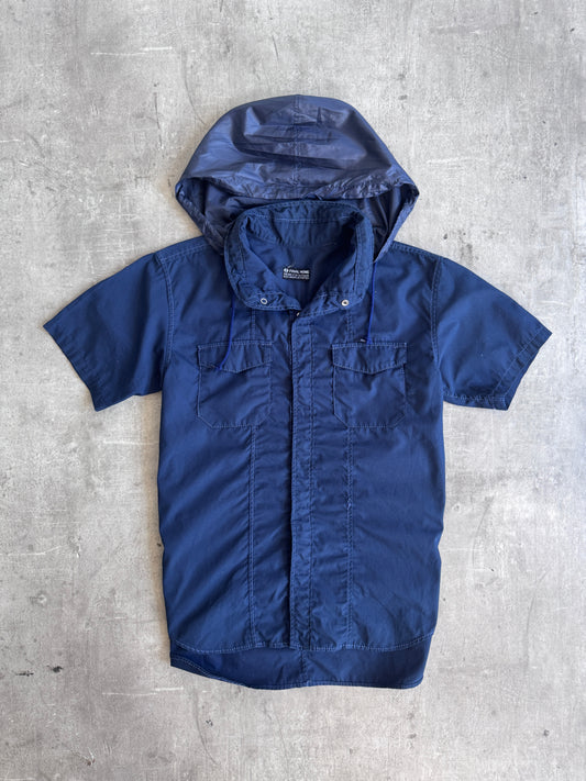 S/S 1999 Issey Miyake Final Home SS Navy Tech Shirt