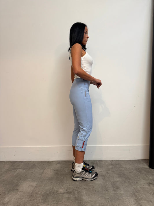 1990's Prada Sport Light Blue Tech Capris