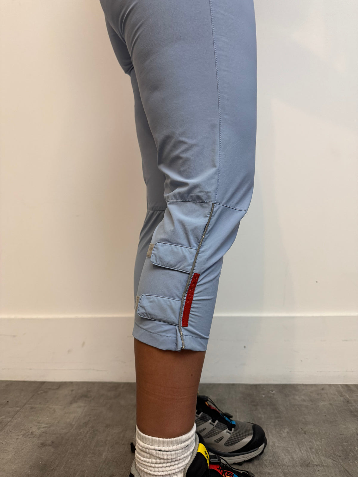 1990's Prada Sport Light Blue Tech Capris