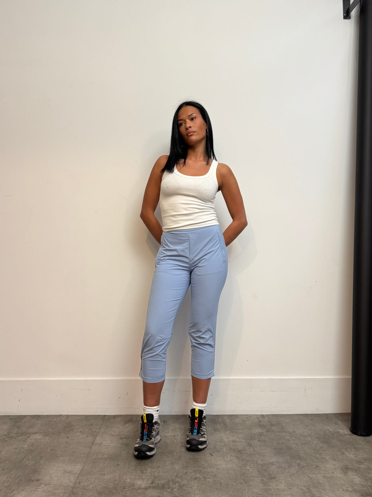 1990's Prada Sport Light Blue Tech Capris
