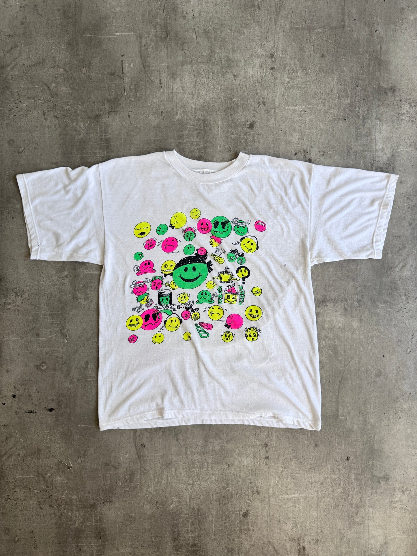 1990's 'Acid Party' Rave Graphic Tee