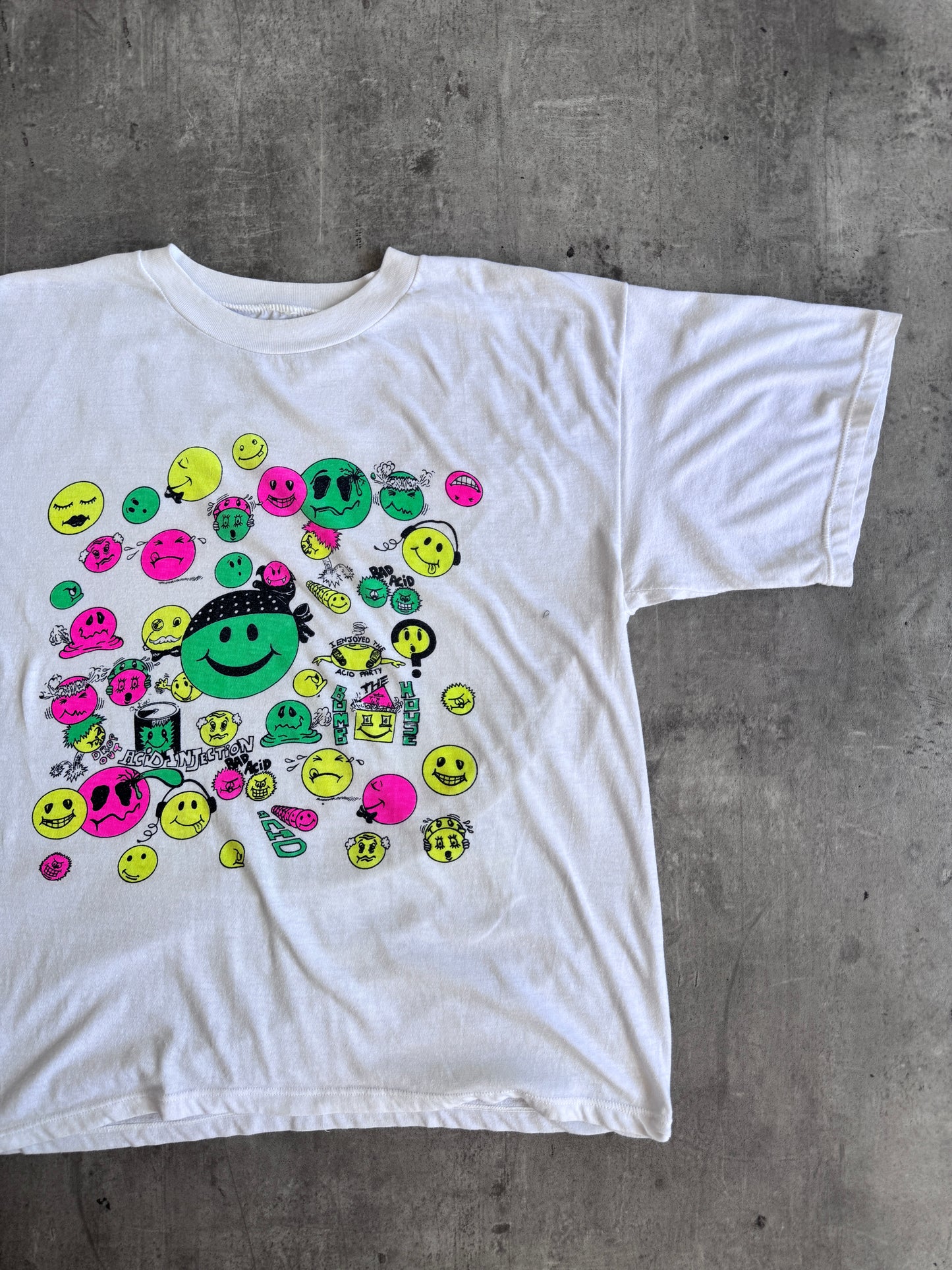 1990's 'Acid Party' Rave Graphic Tee