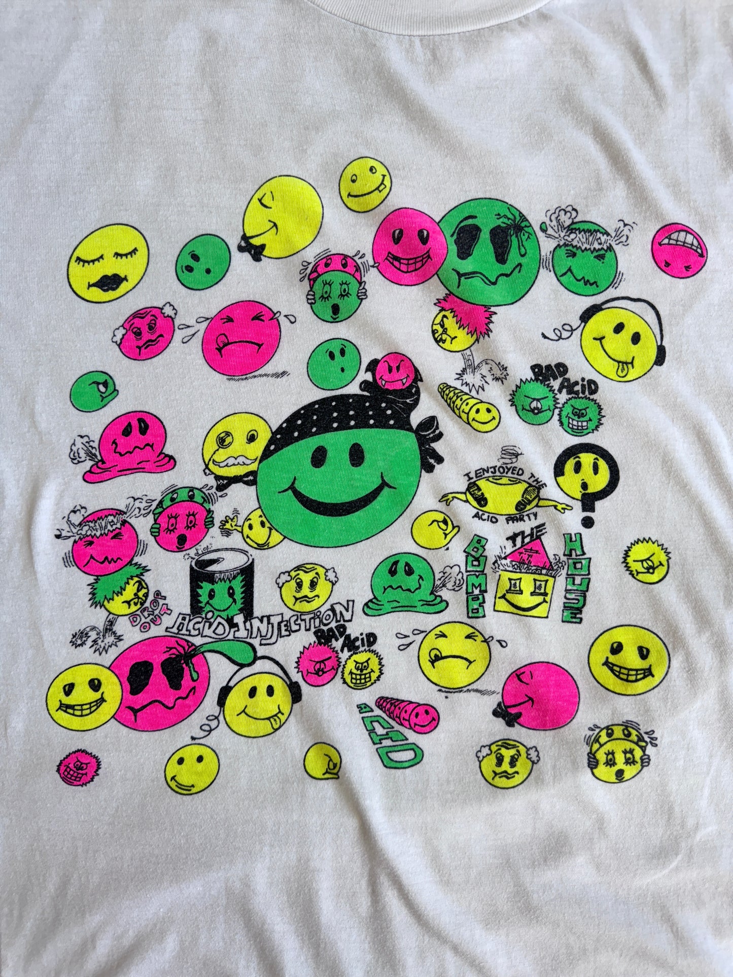 1990's 'Acid Party' Rave Graphic Tee