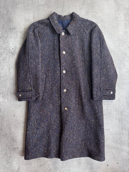 1980's C.P. Company Flecked Wool Reversible Overcoat