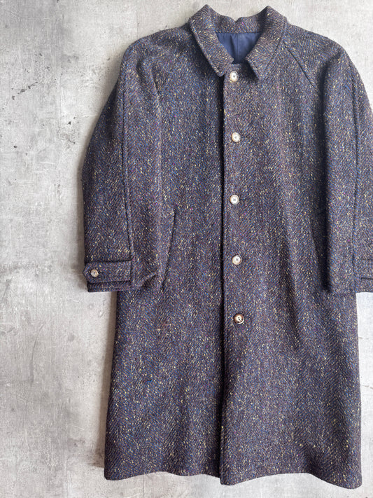 1980's C.P. Company Flecked Wool Reversible Overcoat