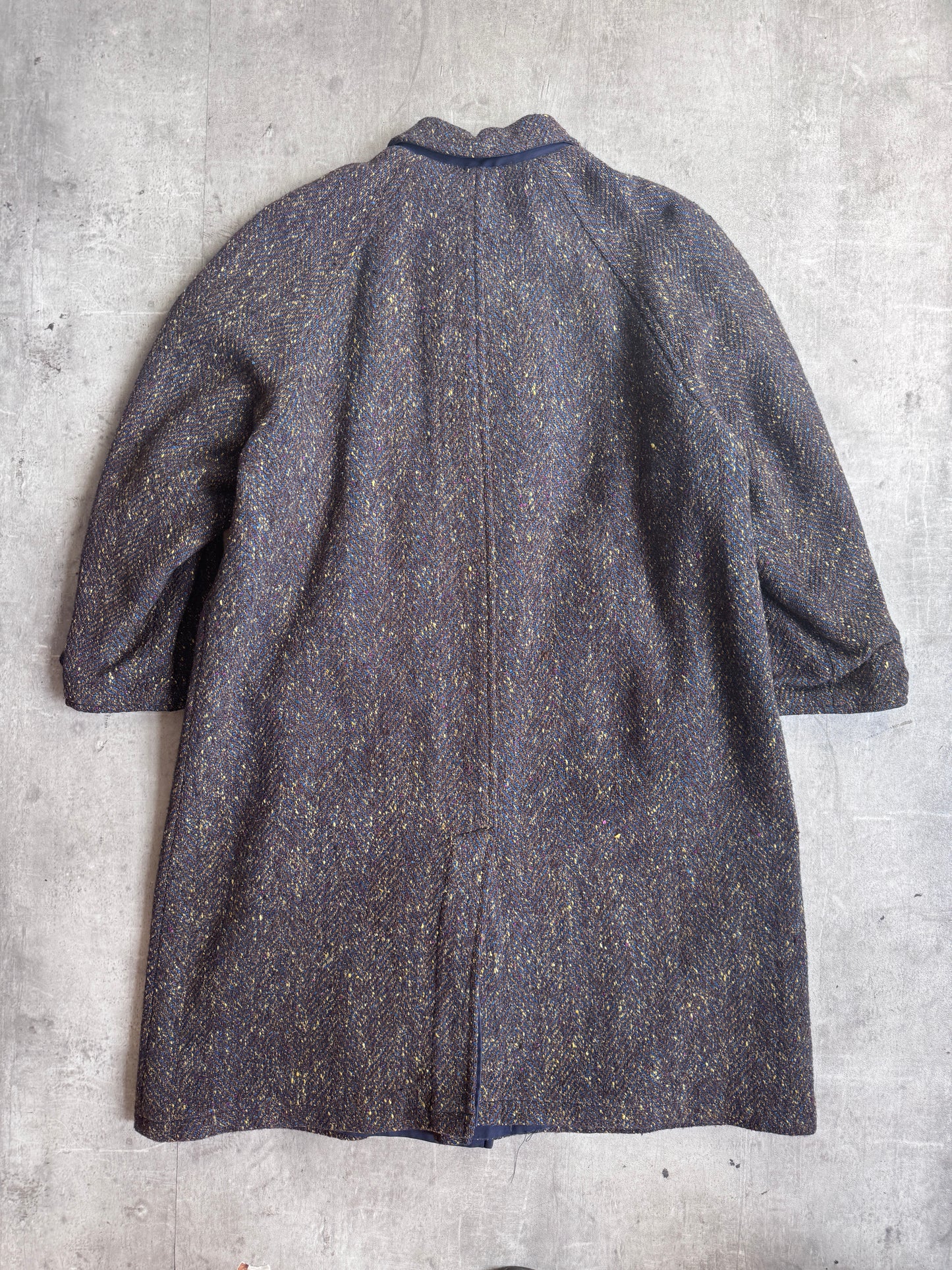 1980's C.P. Company Flecked Wool Reversible Overcoat
