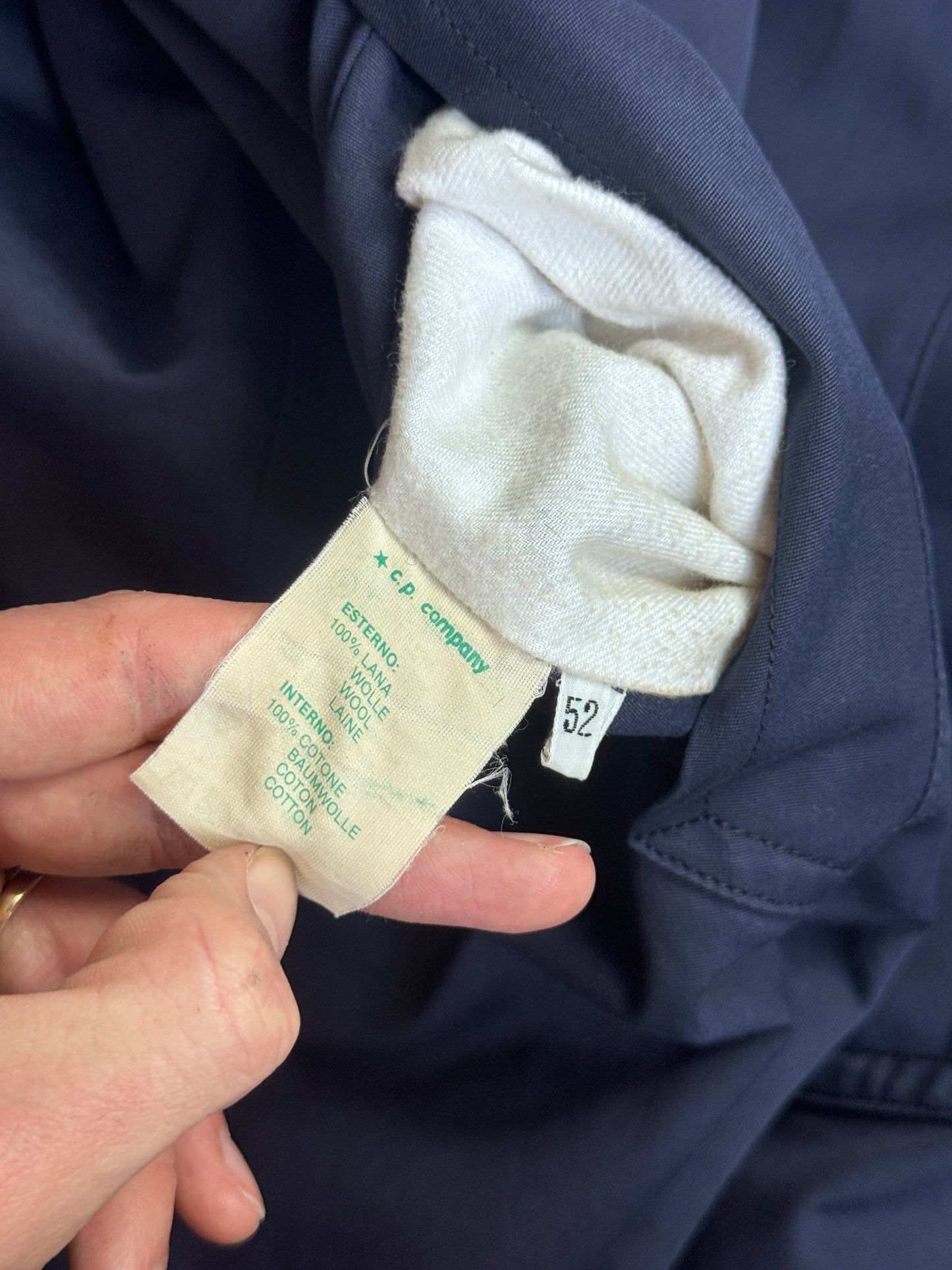 1980's C.P. Company Flecked Wool Reversible Overcoat