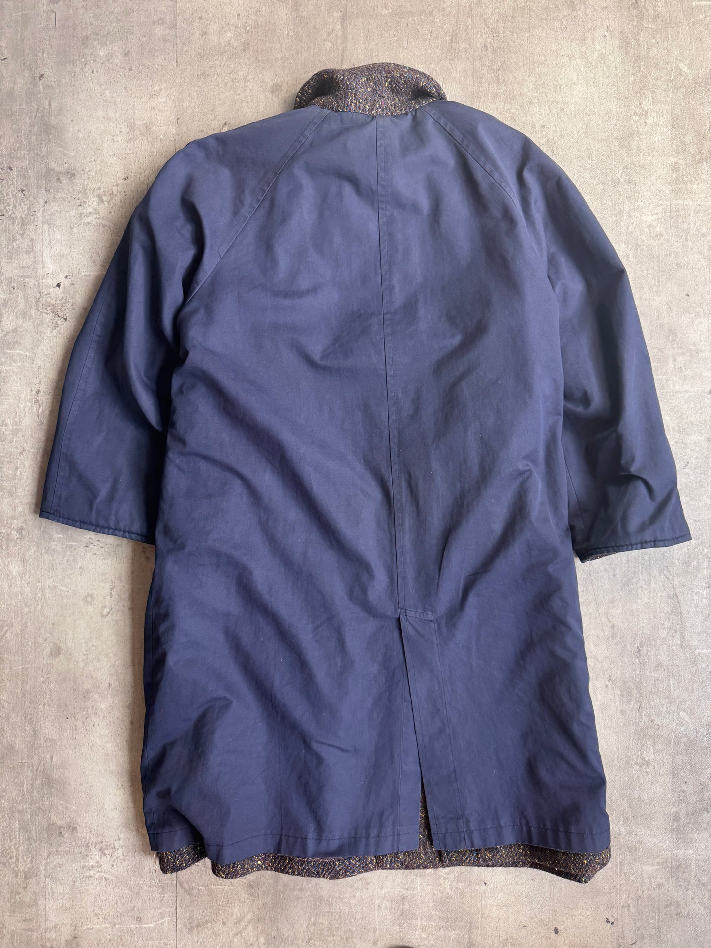 1980's C.P. Company Flecked Wool Reversible Overcoat