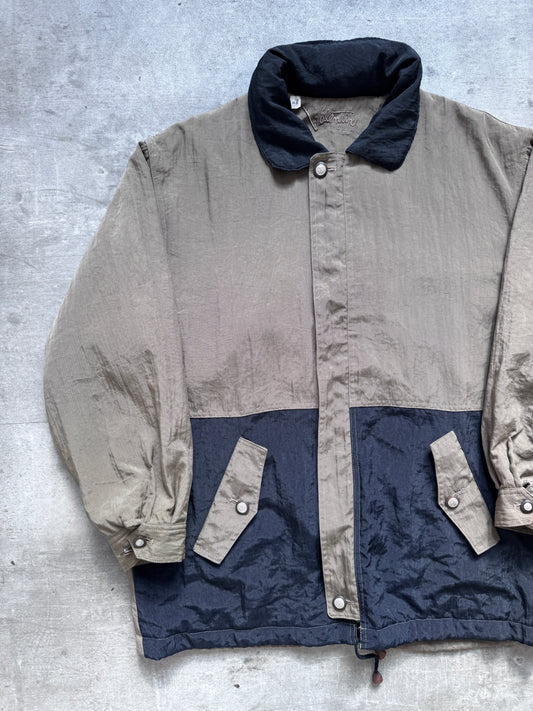 1990's Valentino Japan Crinkle Nylon Pillow Neck Parka