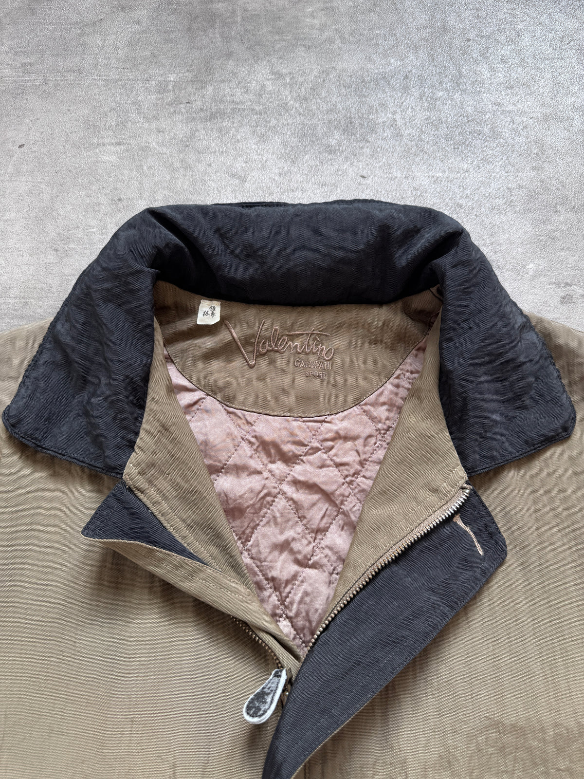 1990's Valentino Japan Crinkle Nylon Pillow Neck Parka