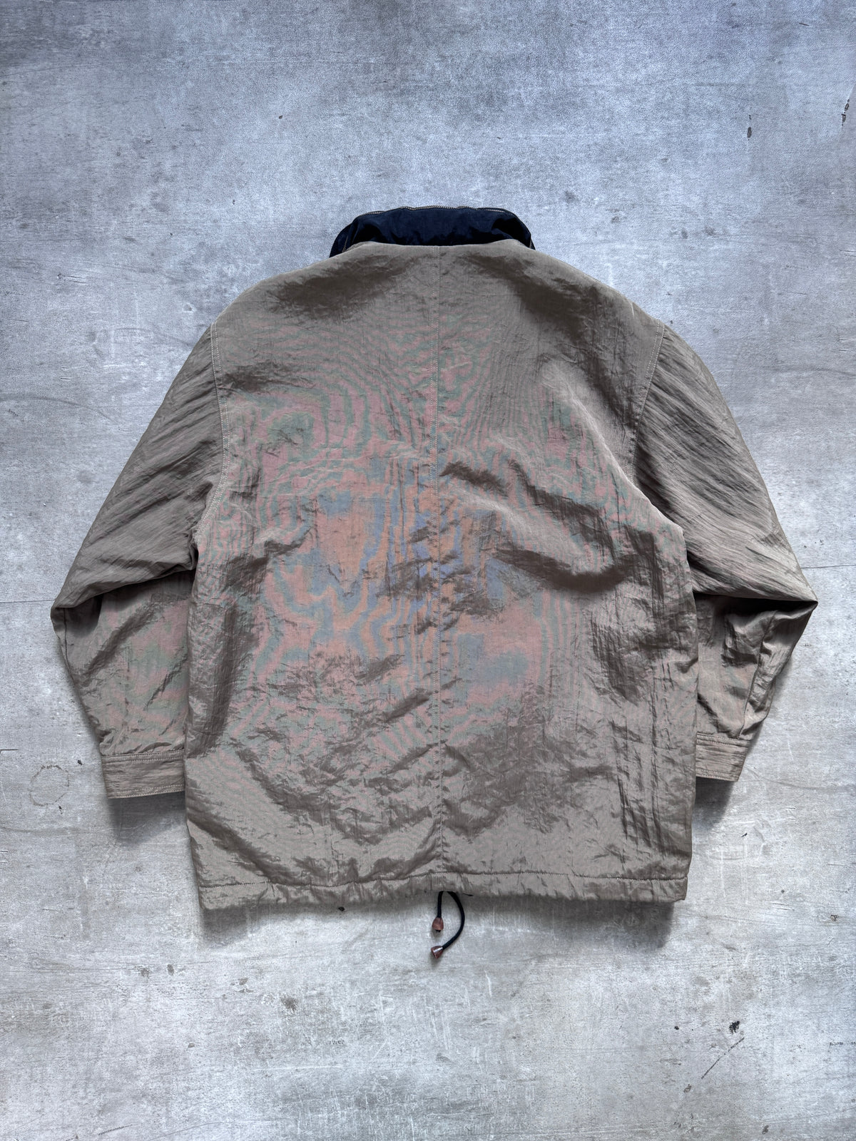 1990's Valentino Japan Crinkle Nylon Pillow Neck Parka