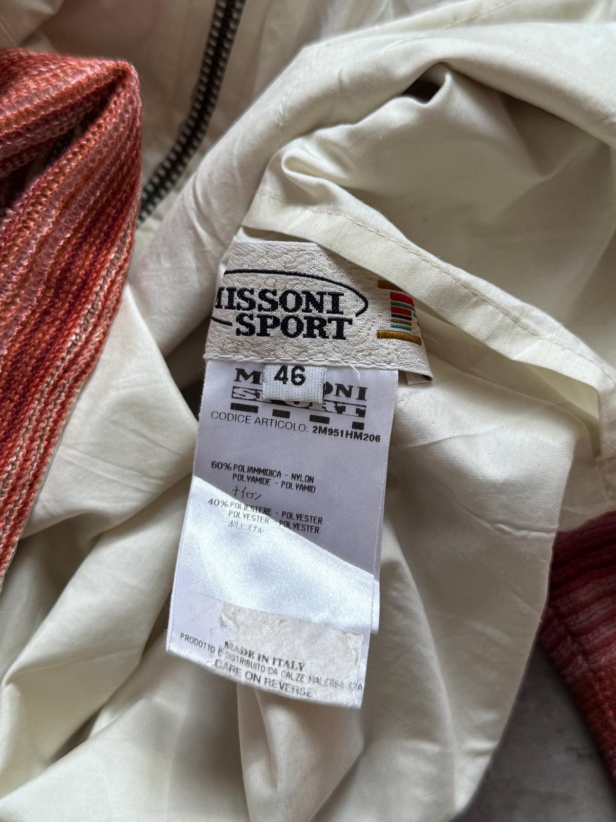 1990's Missoni Sport Woven Lined Overshirt