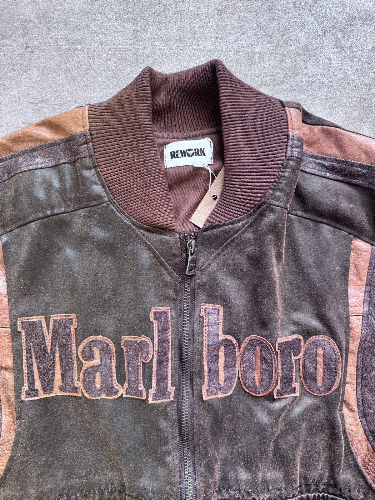 VT Rework: Marlboro Waxed Cotton Quad Pocket Leather Utility Jacket