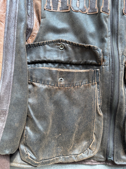 VT Rework: Marlboro Waxed Cotton Quad Pocket Leather Utility Jacket