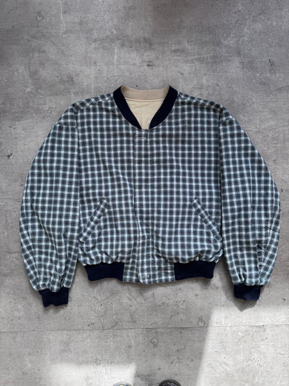 1980's Emporio Armani Plaid Check Reversible Blouson (Sold As Seen)