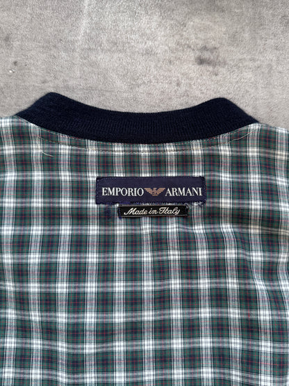 1980's Emporio Armani Plaid Check Reversible Blouson (Sold As Seen)