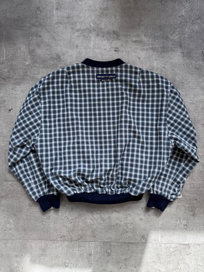 1980's Emporio Armani Plaid Check Reversible Blouson (Sold As Seen)