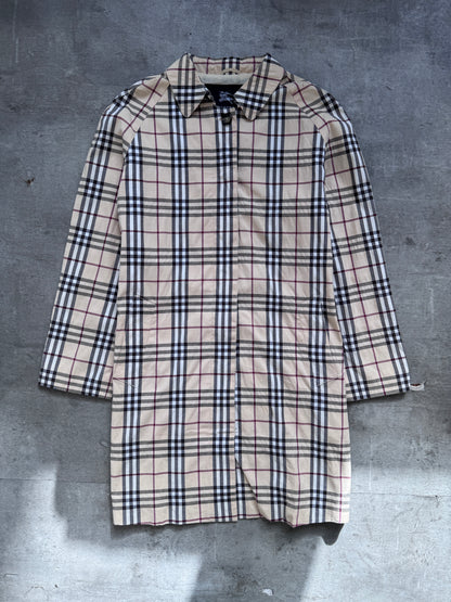 2000's Burberry Full Nova Check 3/4 Length Jacket