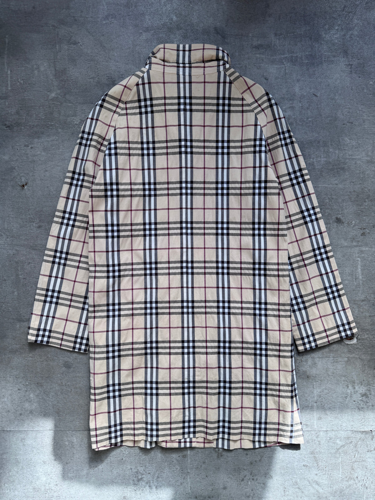 2000's Burberry Full Nova Check 3/4 Length Jacket