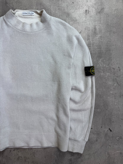 Stone Island S/S 2001 Micro Rib Mock Neck Sweater