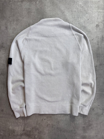 Stone Island S/S 2001 Micro Rib Mock Neck Sweater
