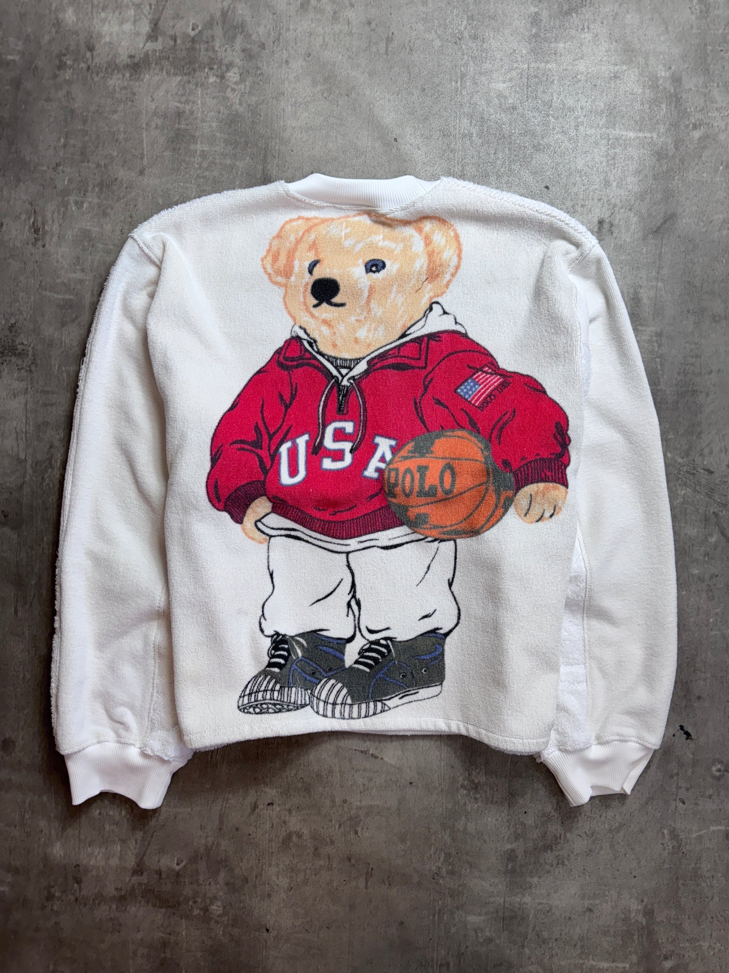 VT Rework: Ralph Lauren Sport Polo Bear Terry Crewneck Sweater