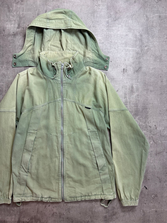 Issey Miyake Zucca Faded Green Full Zip Tech Jacket