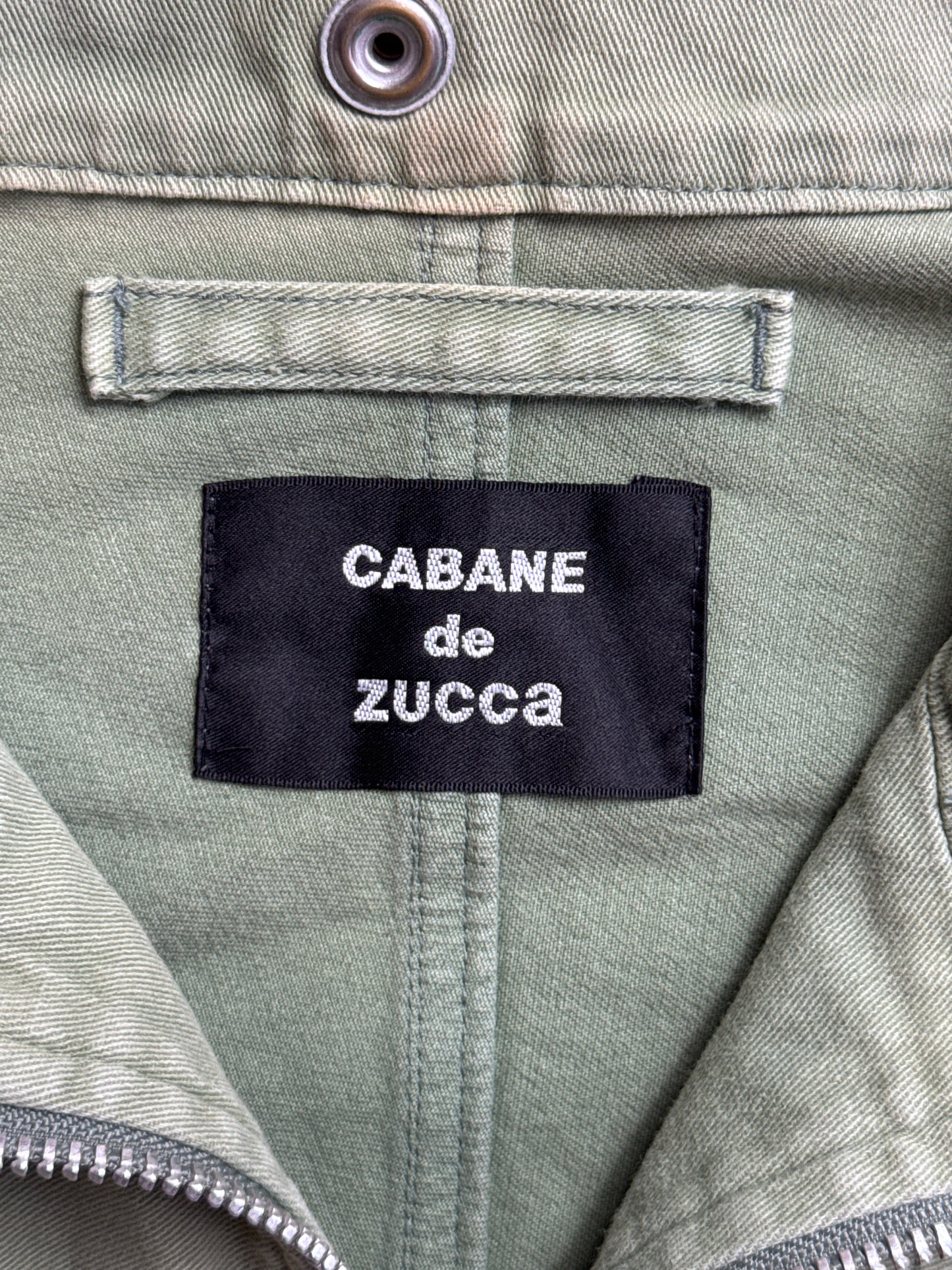 Issey Miyake Zucca Faded Green Full Zip Tech Jacket