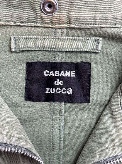 Issey Miyake Zucca Faded Green Full Zip Tech Jacket