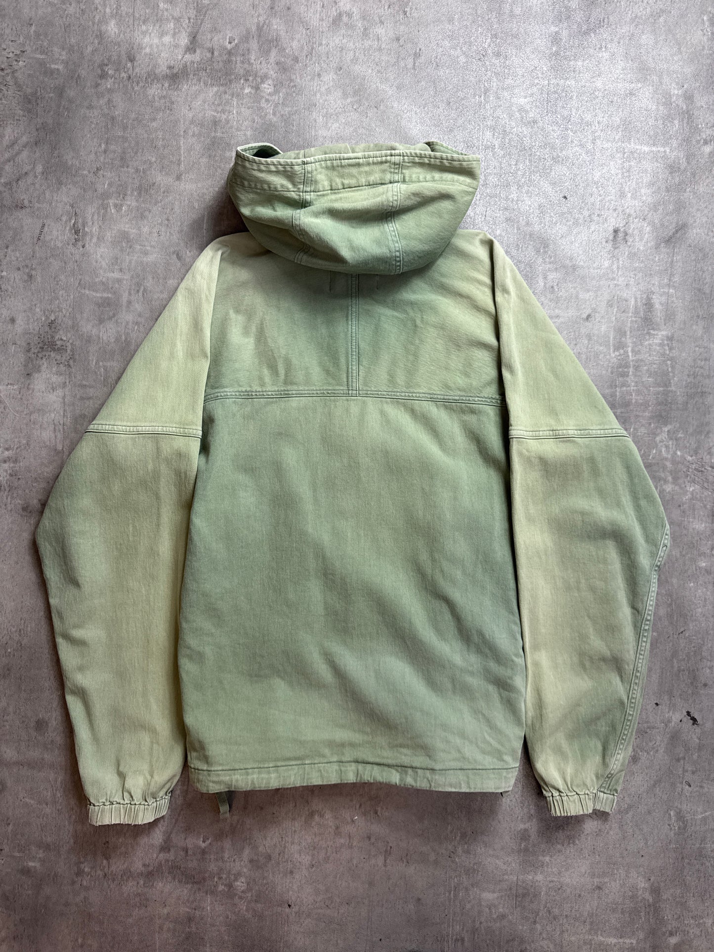 Issey Miyake Zucca Faded Green Full Zip Tech Jacket