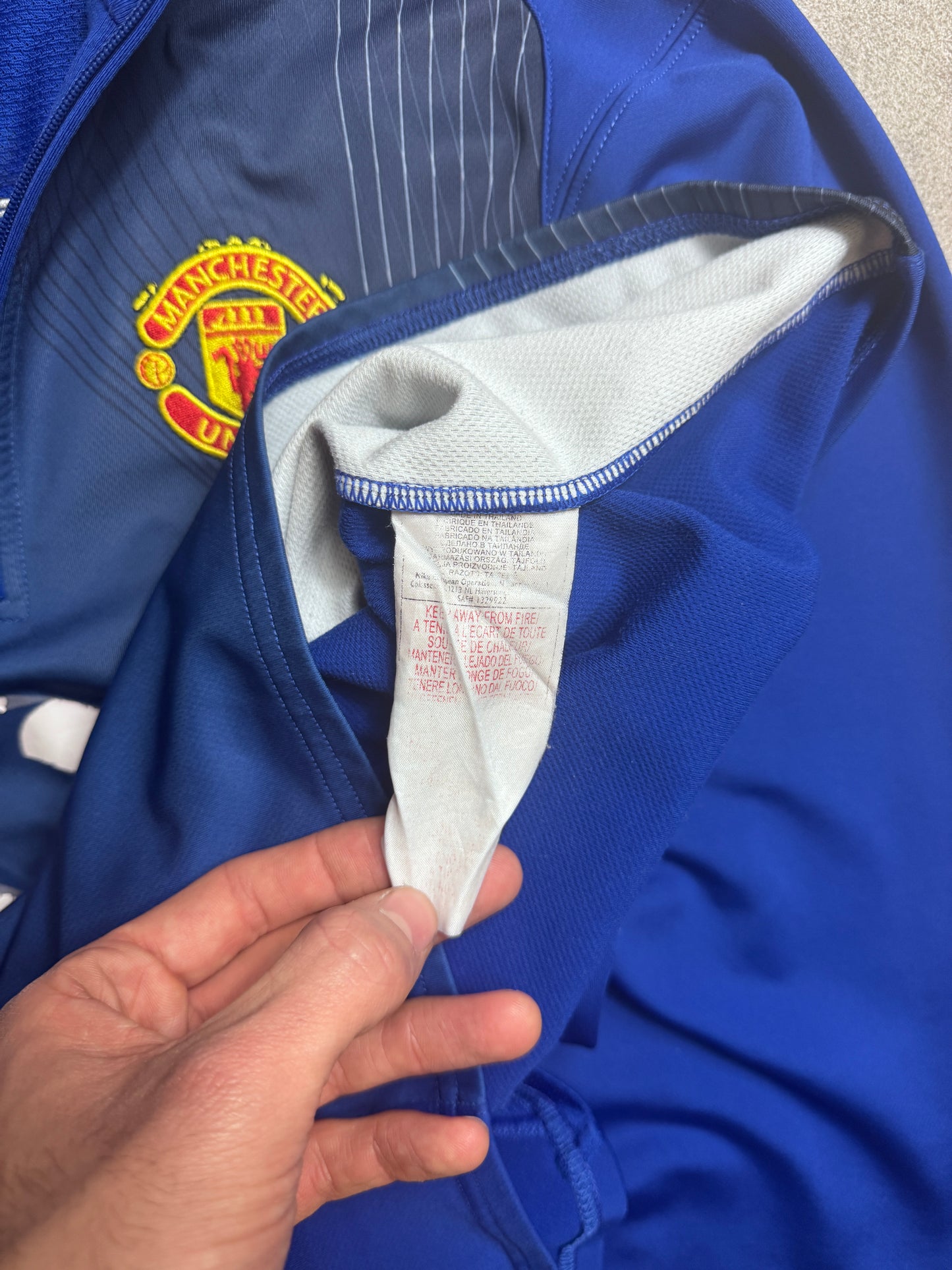 2005-06 Manchester United Nike 1/4 Zip Drill Top