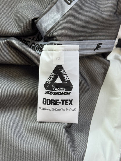 Palace Gore Tex Grey Tech Wave Length Reflective Logo Full Zip Up Jacket