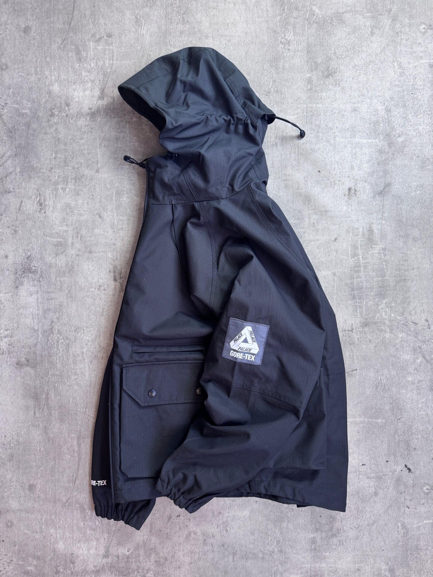 A/W 2023 Palace Gore Tex Black Cotton RX Jacket
