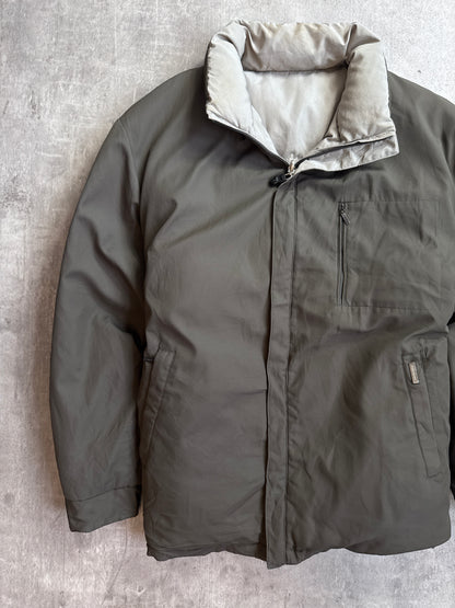 1990's YSL Contrast Grey Reversible Puffer Jacket
