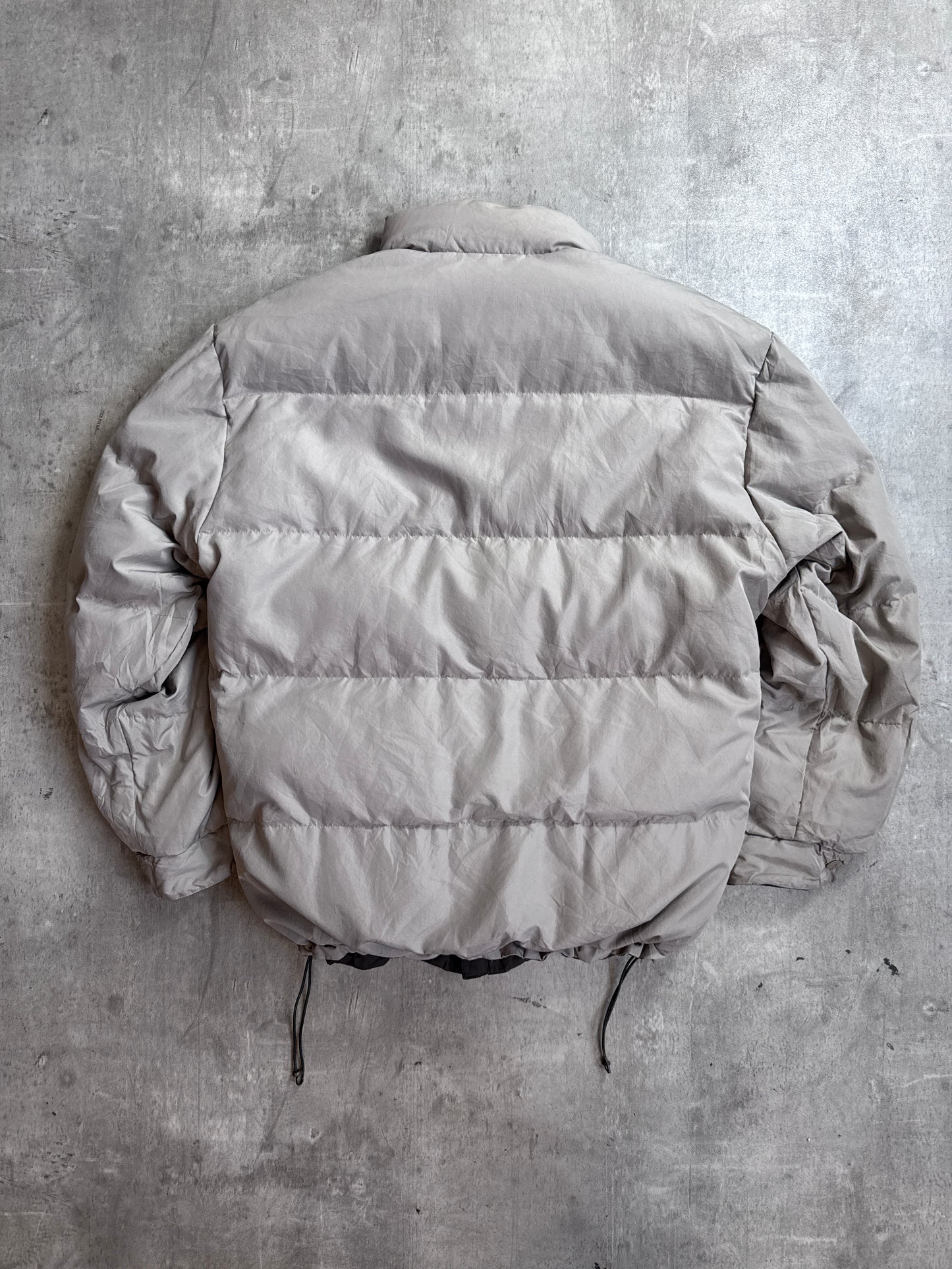 1990's YSL Contrast Grey Reversible Puffer Jacket