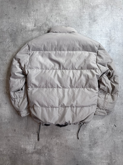 1990's YSL Contrast Grey Reversible Puffer Jacket