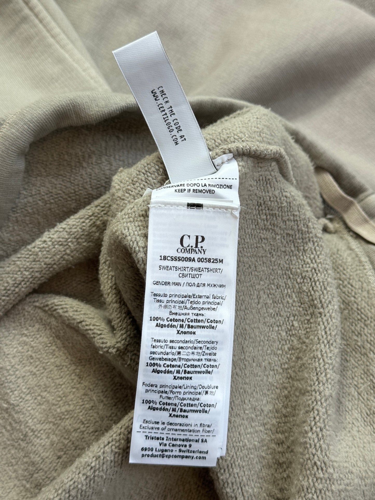 S/S 2025 C.P. Company x Palace Grey Quarter Zip Front Pocket Tech Hoodie