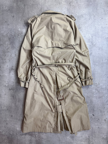 1990's Polo Ralph Lauren Light Khaki Double Breasted Trench Coat