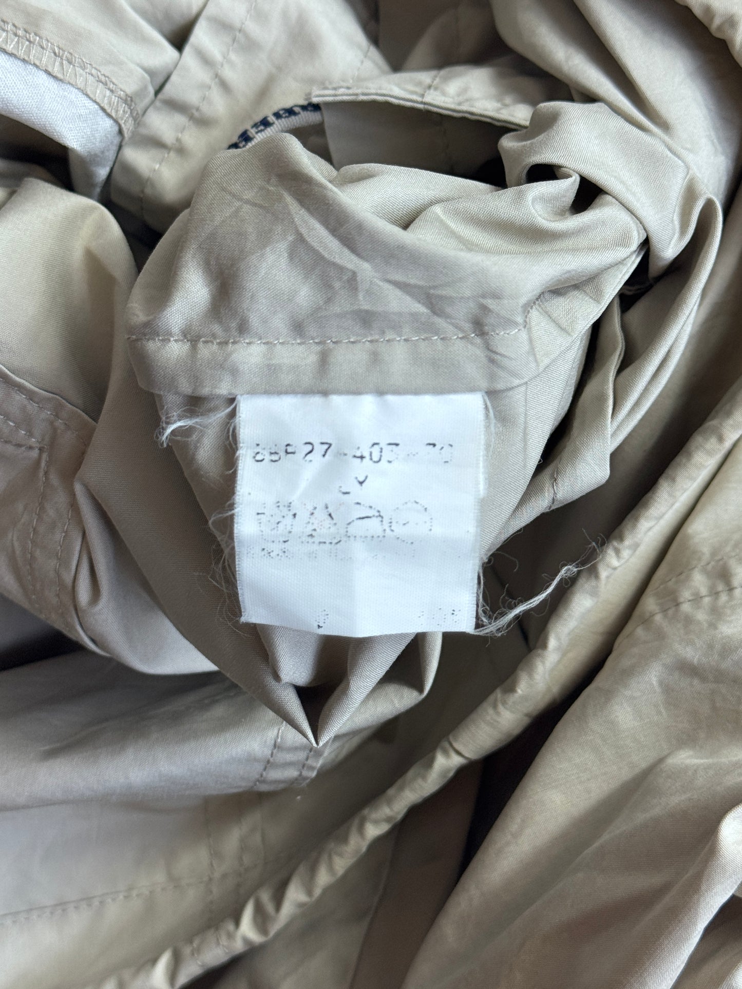 Burberry Foldable Backpack Beige Hooded Lightweight Tech Jacket