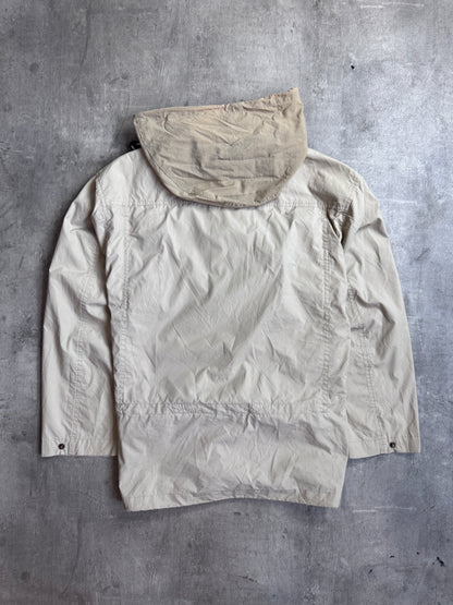 Burberry Foldable Backpack Beige Hooded Lightweight Tech Jacket