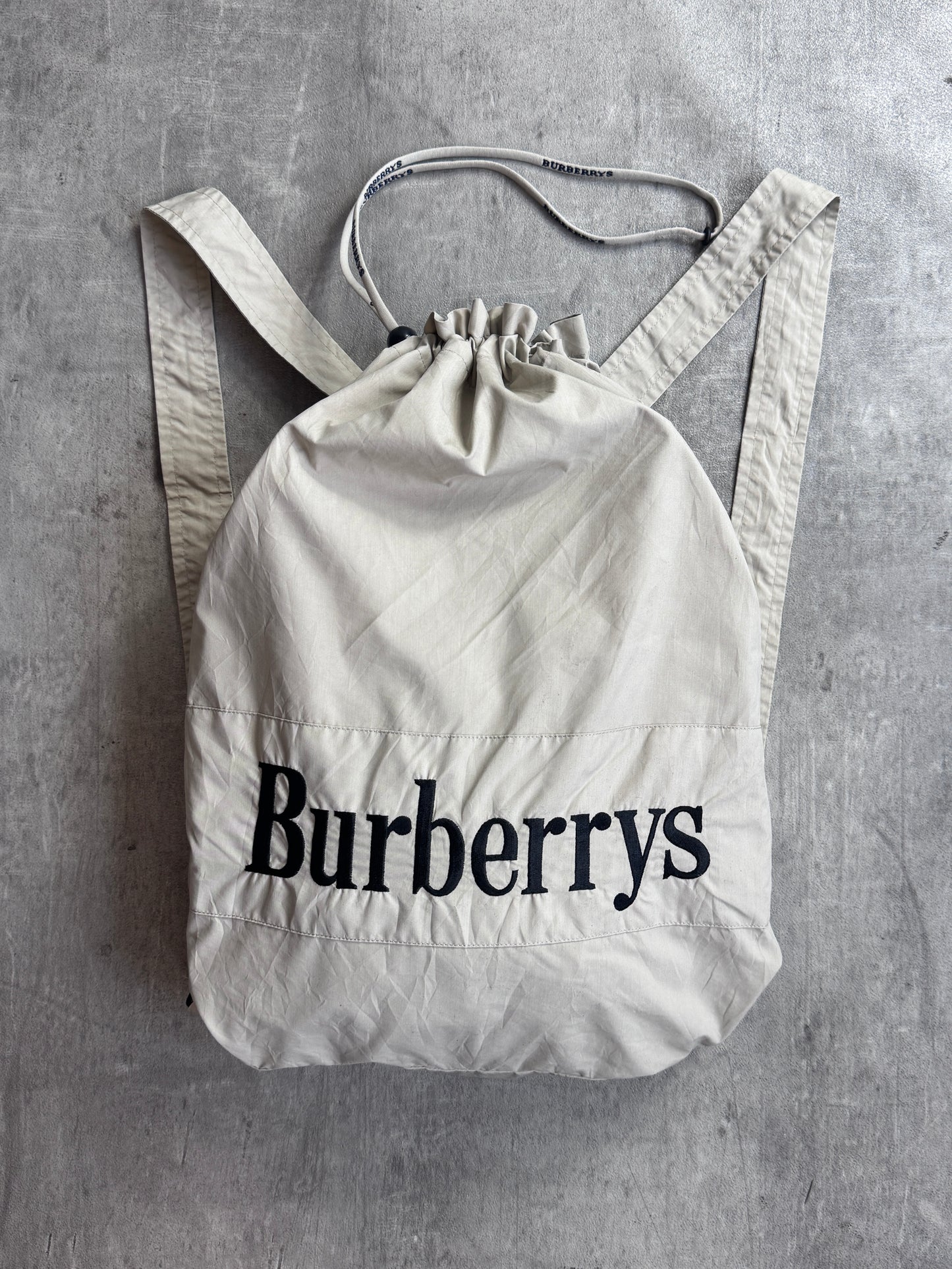 Burberry Foldable Backpack Beige Hooded Lightweight Tech Jacket