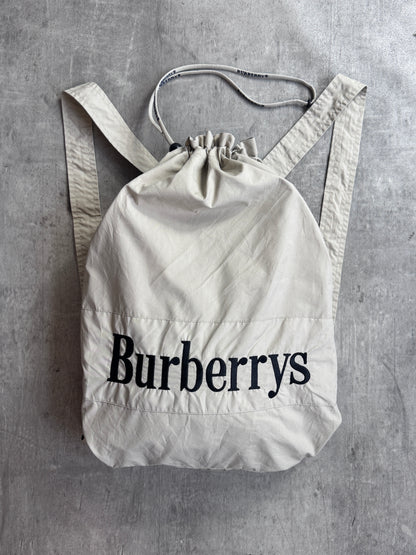 Burberry Foldable Backpack Beige Hooded Lightweight Tech Jacket