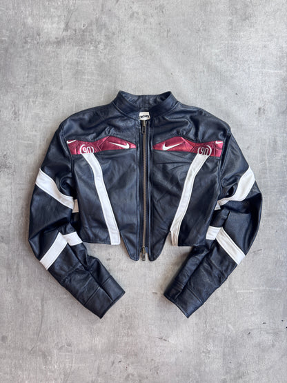 VT Rework: Total 90 Nike Leather Cropped Racing Jacket