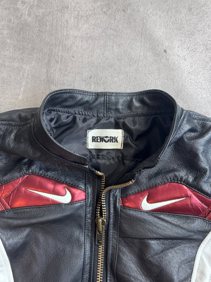 VT Rework: Total 90 Nike Leather Cropped Racing Jacket