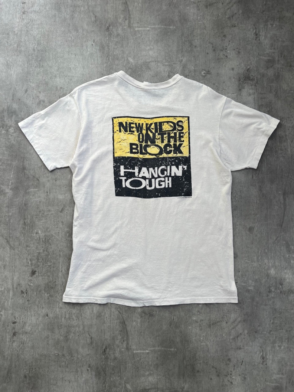 1989 New Kids On The Block 'Hangin' Tough' Graphic Tee